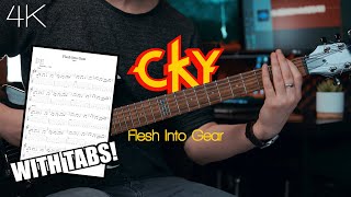 CKY  Flesh Into Gear  Guitar Cover WITH TABS  How To Play [upl. by Eli]