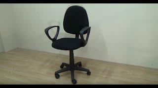 Silla negra o azul giratoria elevable con ruedas de oficina despacho o estudio [upl. by Kra]