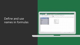 Name cells and ranges in Excel [upl. by Aeel]