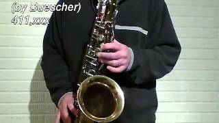 Silvertone Tenor Sax by Buescher 411xxx [upl. by Aneloaup158]