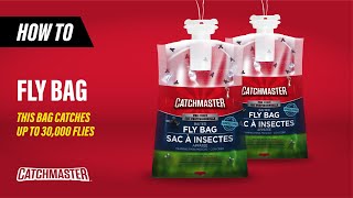 This Bag Catches Up to 30000 FLIES  Catchmaster PRO Series Baited Fly Bag [upl. by Eirdua]