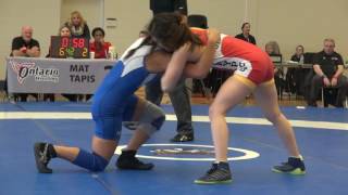 2016 ONT JR Prov FW48kg Farrantina Gatta Brock vs Natassya Lu Guelph FINAL [upl. by Mattah]