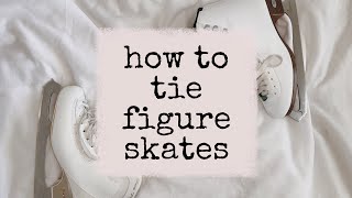 how to tie figure skates [upl. by Serrell]