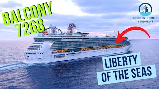 Balcony Room Tour amp Review  Liberty of the Seas  Balcony 7268  Royal Caribbean  CRampR [upl. by Erfert]