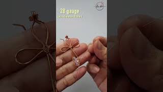 Wire earrings making for beginners  Simple cross earring handmade diy craft shortsvideo [upl. by Nedla508]