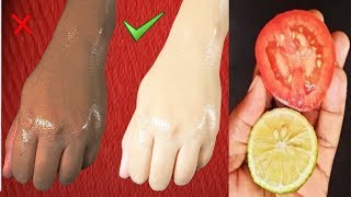 Skin Whitening Home Remedies Lemon Colgate Toothpaste and Tomato Facial [upl. by Angelita]