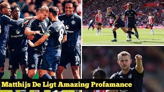 Manchester United Vs Southampton 03 All Goals And Highlights  Matthijs De Ligt First Goal [upl. by Bubalo]