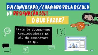 Designações MG 2021 fui convocado pela escola o que fazer Qual documentação levar [upl. by Bunker]