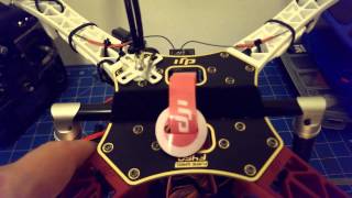 DJI F450 Build  Gimbal Mounting and Battery Details [upl. by Ashton]