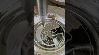 Flower desin  Ashik silver  silver polish  like silverplate subscribe viralvideo shorts art [upl. by Lleruj]