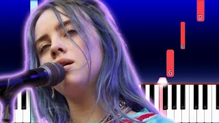 Billie Eilish  Halleys Comet Piano Tutorial [upl. by Aeneus444]