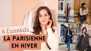 COPIER LE LOOK DE LA PARISIENNE  Les 6 ESSENTIELS MODE De la PARISIENNE EN HIVER  Lauriane Villa [upl. by Hymie]