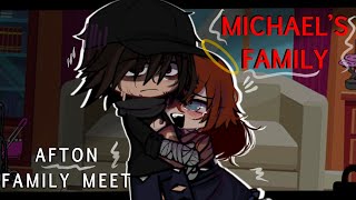 Aftons Meet Michaels Family  Gacha FNAF ⫯ Afton FAMILY ⫯ Gacha AFTON [upl. by Akitahs]