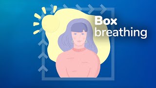 Box breathing relaxation technique how to calm feelings of stress or anxiety [upl. by Erej]