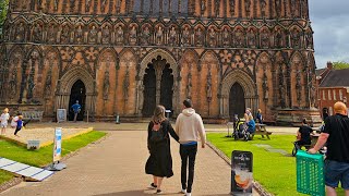 EnglandUK🇬🇧The Walk  Lichfield CathedralBeacon streetLichfield [upl. by Anelra]