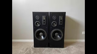 Infinity SM 125 Studio Monitor Series 3 Way Home Floor Standing Speakers [upl. by Genevieve920]