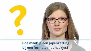 Hoe maak je een pijlenketting bij een formule met haakjes [upl. by Wightman]