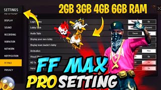 FF Max Setting Full Details  Free Fire New Setting  After Update Free Fire Max Setting  Free Fire [upl. by Susi]