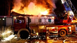 Feuer zerstört Gaststätte Lammkeller in Burgau [upl. by Winwaloe]