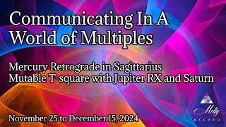 Mercury Retrograde in Sagittarius  Mutable TSquare with Jupiter RX and Saturn 2024 Astrology [upl. by Pacorro]