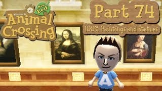 Animal Crossing New Leaf  Part 74 100 REAL Painting and Sculpture Guide [upl. by Eboj]