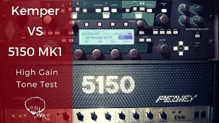 Kemper vs 5150  Hi Gain Tone Test [upl. by Eimyaj257]