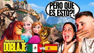 🇪🇸 REACCIÓN a DOBLAJE LATINO vs ESPAÑOL 🇲🇽 PELÍCULAS de DISNEY 😱 esto NO me lo esperaba [upl. by Behn]