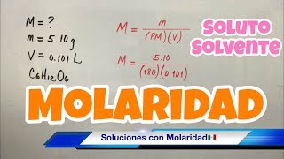 MOLARIDAD en una Solución bien fácil [upl. by Melcher]