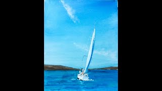 🎨 Die Kunst ein Segelschiff zu malen  Ausführliches Acryl Tutorial ⛵🌊  für Anfänger [upl. by Riess544]