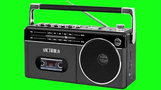 CASSETTE PLAYER  GREEN SCREEN  NO COPYRIGHT [upl. by Assira]