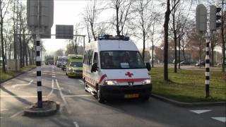 Prio 1 Diverse hulpdiensten tijdens hulpdiensten optocht Calamiteiten hospitaal UMC Utrecht 2011 [upl. by Dagley428]