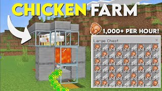 Chicken Farm Minecraft Bedrock 120 Tutorial MCPEXBOXPS4 [upl. by Yerrok]