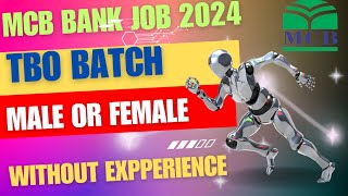 MCB Bank TBO BATCH 2024 Job Online ApplyMCB Bank Jobs 2024Trainee Business Officer MCB Jobs 2024 [upl. by Tyler168]