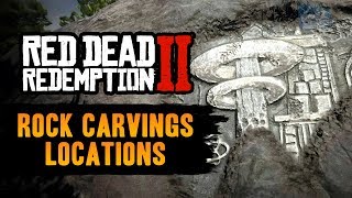 Red Dead Redemption 2 All Rock Carvings Locations  Geology for Beginners RDR2 [upl. by Ecertap]