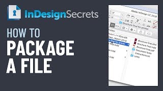 InDesign HowTo Package an InDesign File Video Tutorial [upl. by Wei]