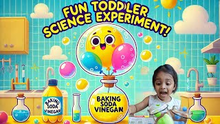 Kids Science Experiments Magic Balloon with Baking Soda amp Vinegar Kids activities for kids [upl. by Ragnar]