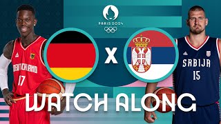 Germany v Serbia  Mens Olympic Basketball Tournament Paris 2024  Watch Along ⚡🏀 [upl. by Dafodil206]