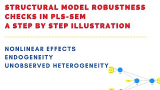 Robustness Tests in PLS Models  Nonlinear effects Endogeneity amp Unobserved heterogeneity in PLS [upl. by Anneg892]