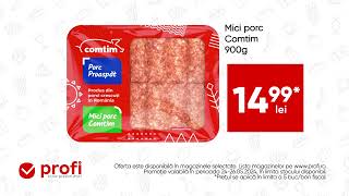 La Profi găsești o mulțime de oferte Acum ai Mici porc Comtim 900g la un pret special [upl. by Aitret]