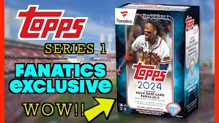 The LOADED Fanatics Topps 2024 Series 1 Value Box NO ONE IS TALKING ABOUT topps baseballcards [upl. by Madaih]