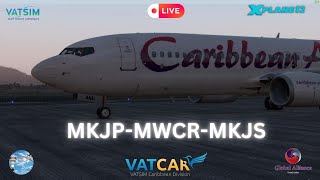 XPlane 1212 Zibo738 Caribbean Sunday Night flights [upl. by Affer367]