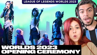 REACT CERIMÔNIA DE ABERTURA DO MUNDIAL DE 2023 DE LEAGUE OF LEGENDS Worlds 2023 [upl. by Stubbs]