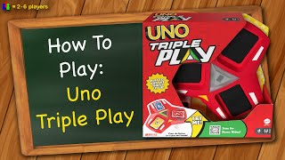 How to play Uno Triple Play [upl. by Tnek]