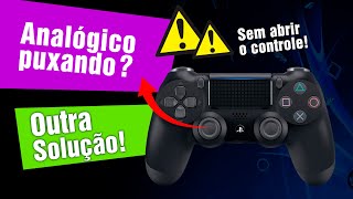 OUTRA SOLUÇÃO SEM ABRIR o CONTROLE  Analógico do PS4 PUXANDO pro lado ou MOVENDO sozinho DRIFT [upl. by Martinelli]