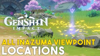 Genshin Impact All Inazuma Viewpoint Locations [upl. by Arimat643]