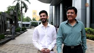 Mr Kalanithi Maran presents cheque and Porsche car to Anirudh  JailerSuccessCelebrations [upl. by Adnirol]