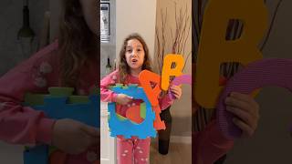 Sierra teaches Rhia ABC letters shorts [upl. by Aninaig]