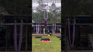 Aerial hammock flow  Aerial hammock new Tricks  Aerial Yoga for beginners [upl. by Oidiple]