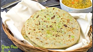 Peas Paratha Recipe [upl. by Nairrod]