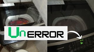 how to solve the Un ERROR in the HISENSE TOP LOADER 8KG WASHING MACHINE [upl. by Katerine759]